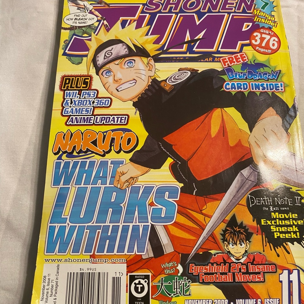 Shonen Jump What lurks within naruto ninja storm  11 nov 2008